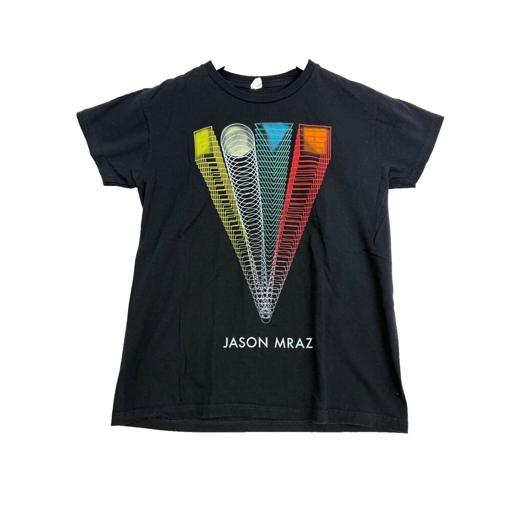 Jason Mraz Tour Is A Four Letter Word T Shirt Womens Medium Black Concert Tee